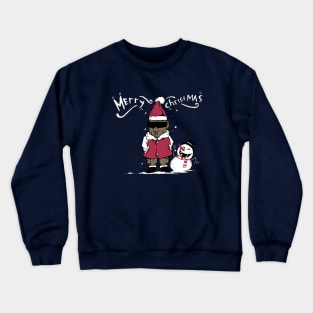 The man in the snow Crewneck Sweatshirt